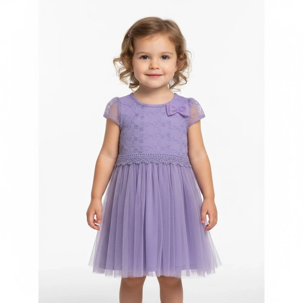 Healthtex Purple Lace Kids Dress